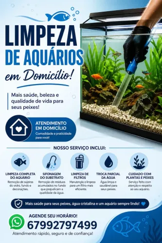 Limpeza de aquário
