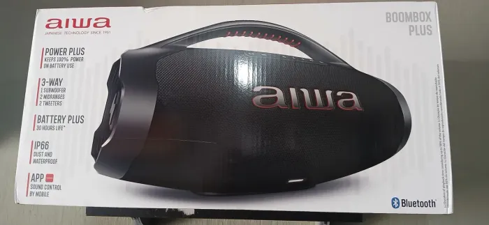Boobox aiwa pois novo lacrado