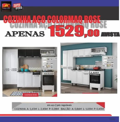COZINHA COMPLETA ROSE EM AÇO
