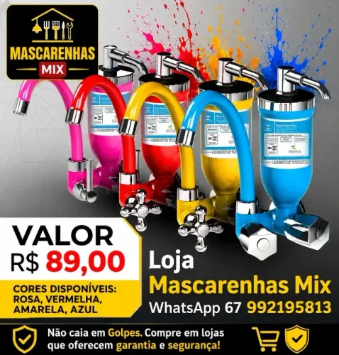 Torneira Bica Móvel com Filtro Varias Cores Somente de Parede Cod:017