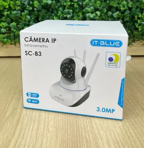 Câmera Ip Infravermelho Wi-Fi 3 Antenas - Entrega Grátis