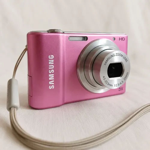 Câmera Digital Samsung ST64 Rosa 12MP Zoom Óptico 5x HD Funcionando