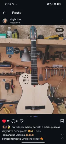 Violão Anderson luthier modelo godin GC