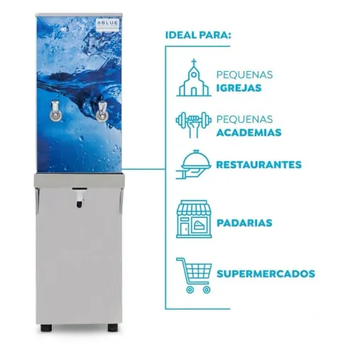 Bebedouro em inox, 2 torneiras. Seminovo