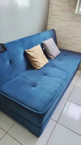 Sofá-Cama Azul Royal