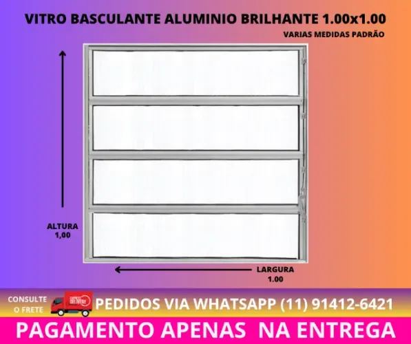 Basculante para cozinha e lavanderia - linha oplz