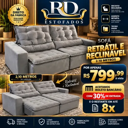 Sofá Retrátil e Reclinável 2,10 ?