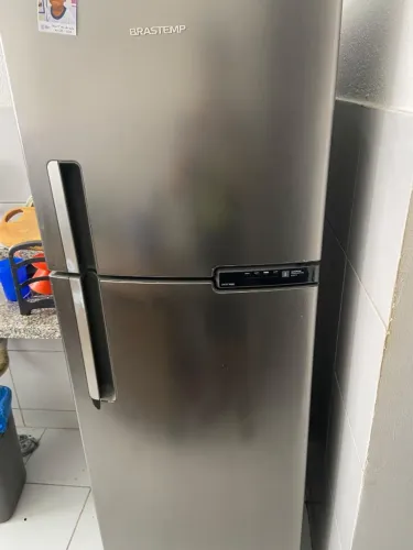 Geladeira Brastemp Frost Free 385 Litros Duplex cor Inox