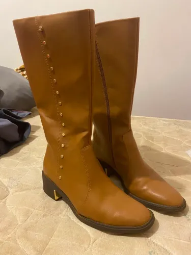 Bota Marrom Feminina Cano Alto