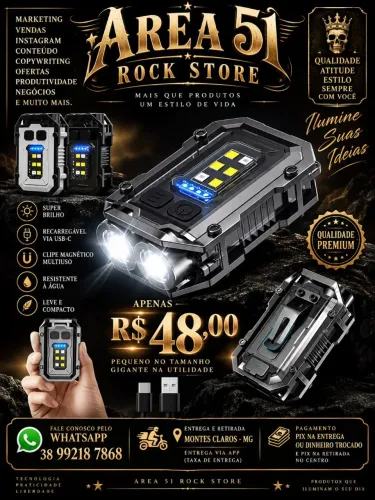 Lanterna chaveiro EDC