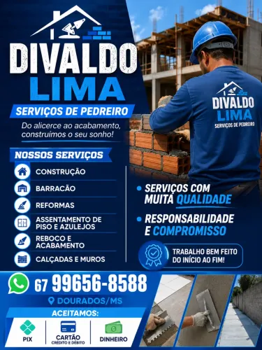 Pedreiro de ótima qualidade 