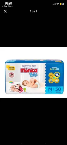 Fralda turma da Mônica M