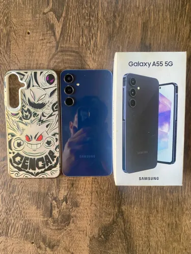 Samsung A55 com nota fiscal e caixa