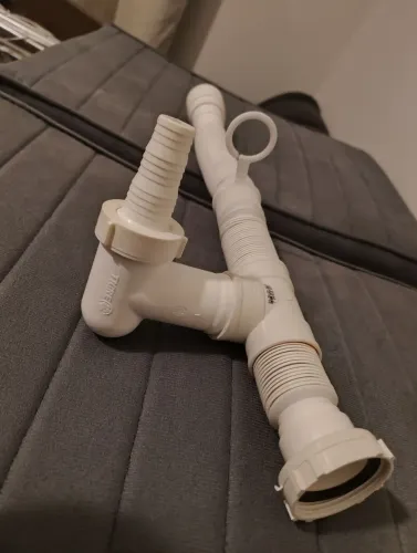 Adaptador com Sifão para Máquina de Lavar - 2 em 1