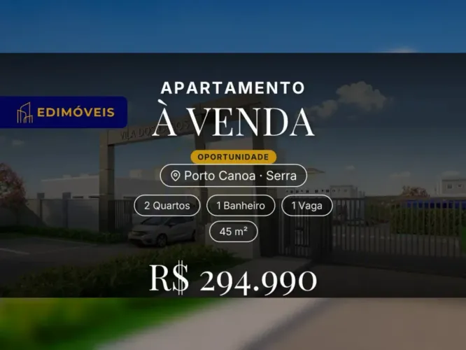 Porto Canoa| Apartamento 2 quartos com lazer, entrada facilitada