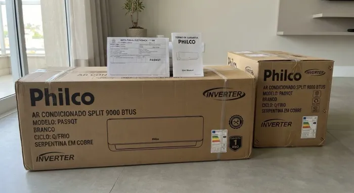 Ar Condicionado Split 9000 BTUs Philco PAS9QT Quente/Frio (Novo na Caixa + NF)
