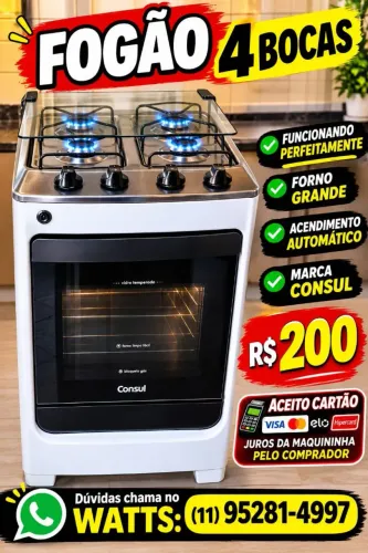 Fogão 4 bocas