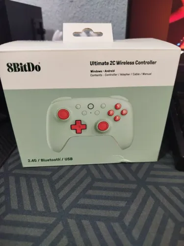 Controle Gamer 8BitDo Ultimate 2C Wireless Hall Effect Bluetooth 2.4G Para PC e Android