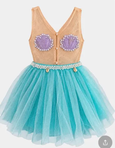 Vestido sereia infantil 