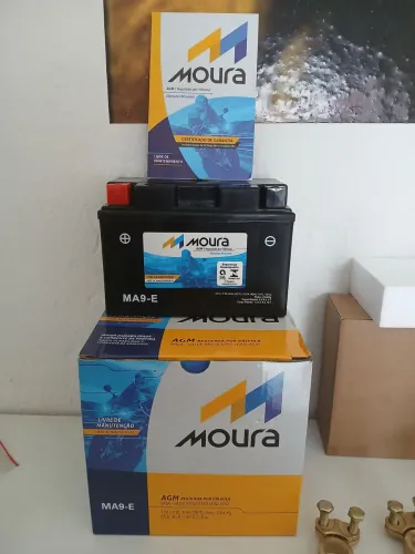 Bateria moura 9 amperes 