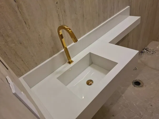 Pias de porcelanato -Elegancia e durabilidade