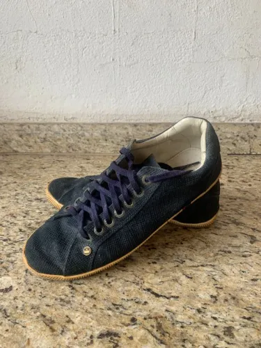 Tênis Osklen Riva Original Lona Azul Marinho - Tam 40