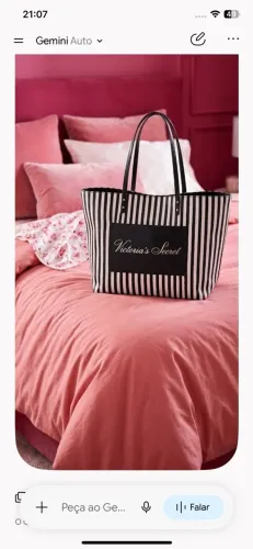 Bolsa Victoria Secret, original, de couro