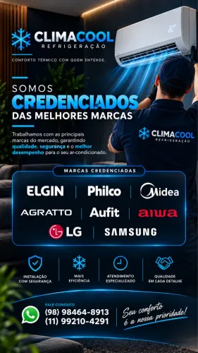 Instalação, reparo, manutenção higienização