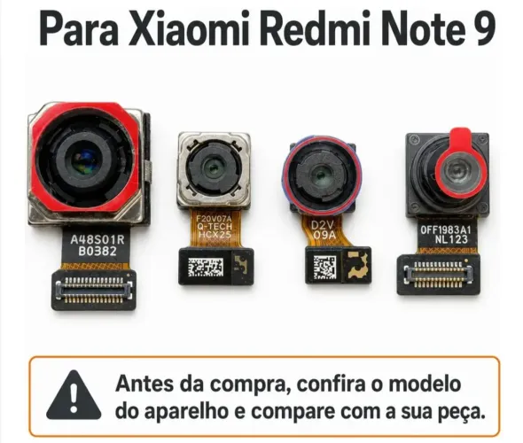 Câmera celular Xiaomi Note 9 valor unitário