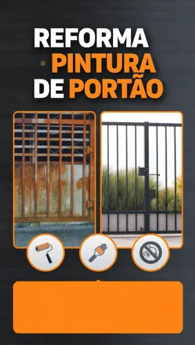 Reforma e pintura de portão 