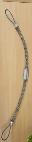 CABO DE SEGURANCA ANTI-CHICOTEAMENTO PARA MANGUEIRA COMP. 50 CM 1/8" ACO INOX 316