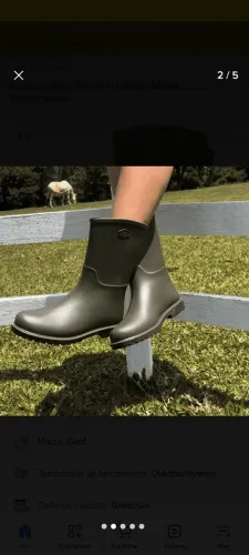 Bota de borracha feminina infantil n° 35