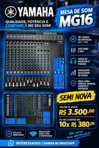 Mesa de som Yamaha Semi nova 