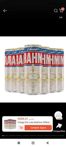 Chopp Brahma lata