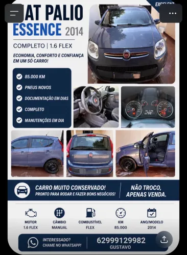 Fiat Palio Essence 1.6 Flex 16V 5P 2014