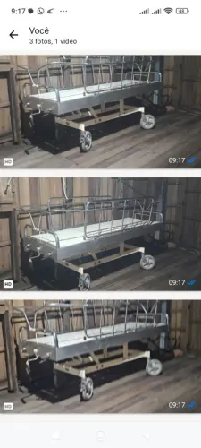 Cama hospitalar usada mas em ótimo estado de conservação taxa funcionando inox *