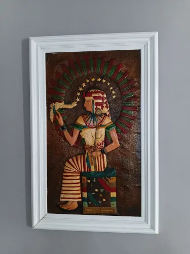 Quadro em Bronze Deusa Egípcia