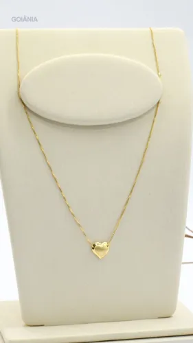 Corrente Com Pingente Ouro 18k.
