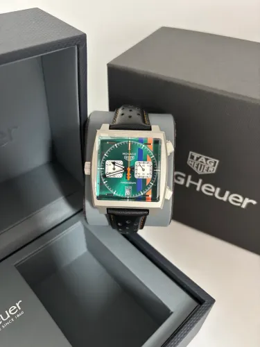 Relógio Masculino Tag Heuer Monaco Gulf Cronógrafo 39mm Prem AAA+
