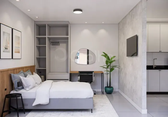 Estúdio de 31m² no Centro