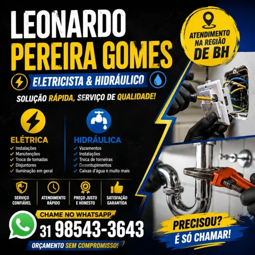 Profissional eletricista e bombeiro hidráulico