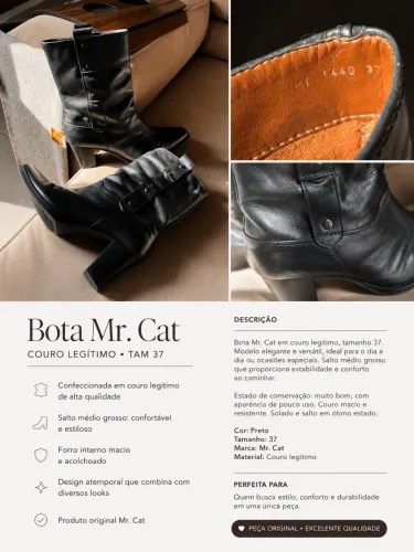 Bota couro