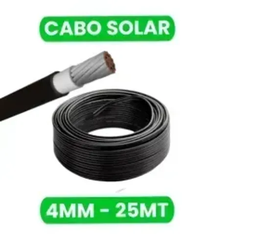 CABO SOLAR 4MM PRETO