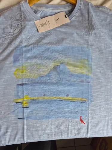 Camiseta Reserva Estampa Aquarela AZUL- P