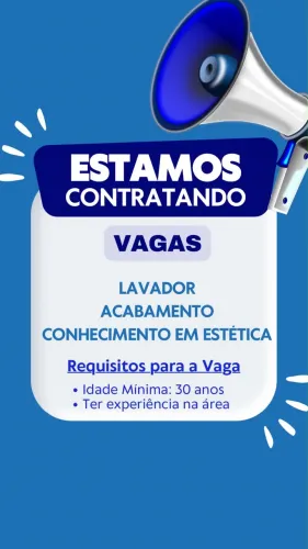 Vaga para lava jato e estética