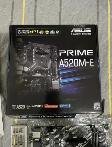 Placa mãe Asus Prime A520m-e AM4 