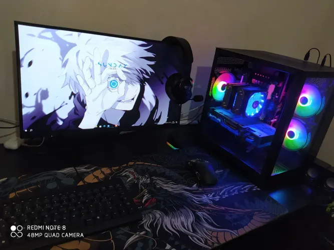 Pc Gamer Rx580 nitro+ ,Monitor 120hz ,mouse ataco shark11 e teclado 60%