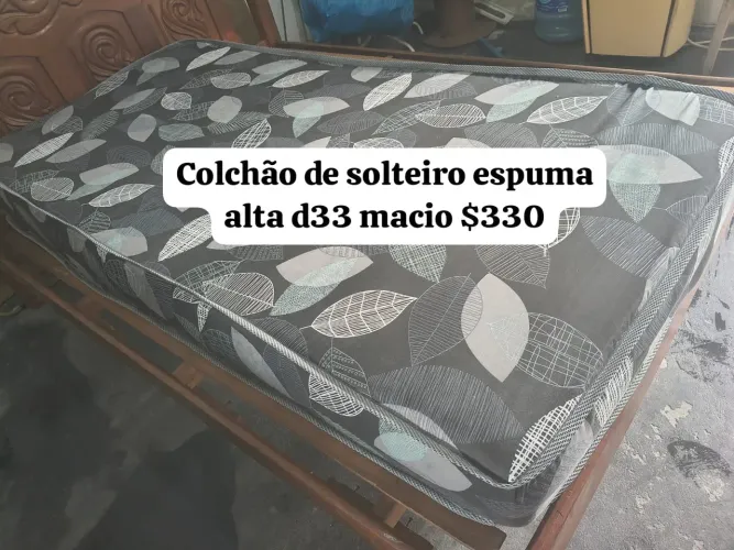 Colchão Solteiro Espuma Alta Macio D33 (ENTREGA GRÁTIS)