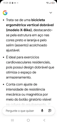 Bicicleta ergometrica