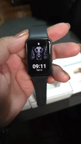 Relógio Smartwatch Samsung Galaxy Fit3 Preto com menos de 2 meses de uso + capinha de prot